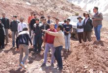 گزارش تصویری بازدید رئیس  و دانشجویان کارشناسی ارشد معدن ، نفت و ژئوفیزیک ازمعدن بوکسیت تاش 